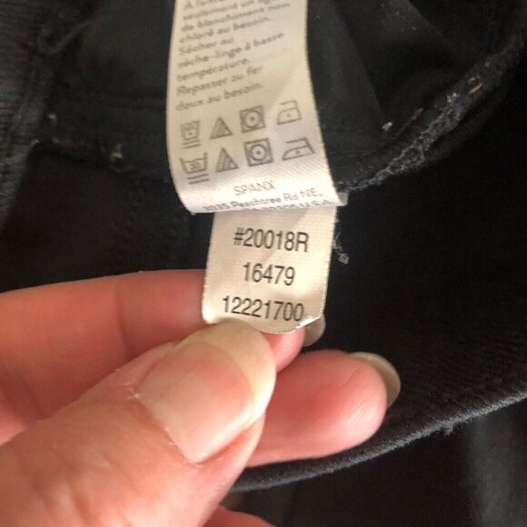 Spanx Pull On Jean-ish Ankle Leggings Jeans Women Size Medium Black - Picture 10 of 11